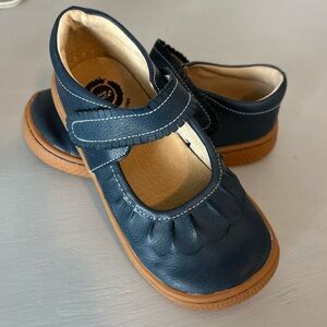 Livie & Luca RUCHE CLASSIC Mary Jane shoes- Navy- Toddler girl size 12
